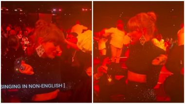 Grammys 2023: Taylor Swift is a Complete Vibe Dancing to Bad Bunny's 'Después de la Playa' During the Award Show (Watch Video)