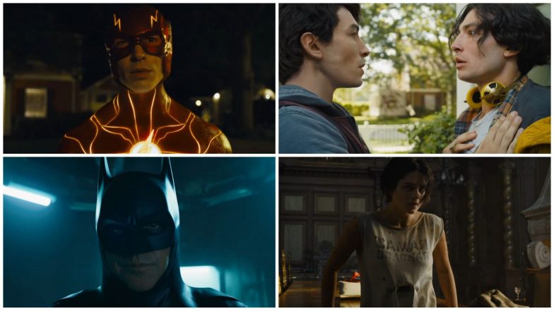 The Flash Trailer: Ezra Miller's DC Film Brings Back Ben Affleck and Michael Keaton as Batman Along With Sasha Calle's Supergirl (Watch Video)