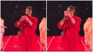 Clip of Rihanna Adjusting Her Makeup in the Middle of Her Super Bowl Halftime Performance Goes Viral (Watch Video)