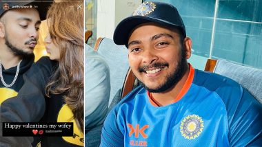 Prithvi Shaw Issues Clarification After Romantic Picture With 'Wifey' Nidhi Tapadia on His Instagram Story Goes Viral