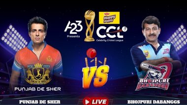 Punjab De Sher vs Bhojpuri Dabanggs CCL 2023 Match Live Streaming Date and Time: How To Watch the Fourth Match of Celebrity Cricket League Online and on TV