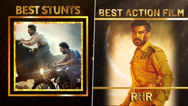 HCA Film Awards 2023: SS Rajamouli’s RRR Wins in Best Action Film and Best Stunts Categories!