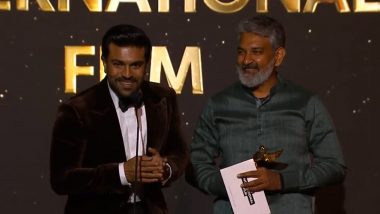 HCA Film Awards 2023: RRR Wins Best International Film; Ram Charan and SS Rajamouli Accept the Trophy (Watch Video)