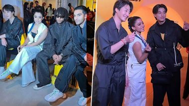 Rashmika Mandanna Chills With Korean Star Jung Il Woo and Thai Actor Kanawut Traipipattanapong at Milan Fashion Week (View Pics)