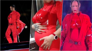 Rihanna is Pregnant With Her Second Child, Baby Bump Visible During Super Bowl Halftime Show (View Pics and Video)