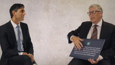 UK PM Rishi Sunak and Bill Gates Answer Questions From AI Chatbot (Watch Video)