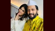 Riteish Deshmukh Shares a Mushy Picture To Wish Wifey Genelia D'Souza on Their 11th Wedding Anniversary!