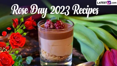 Happy Rose Day 2023! From Rose Flower Halwa to Milk Pudding, Try Out These Delicious Treats on the First Day of Valentine Week (Watch Recipe Videos)