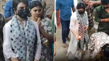 Samantha Ruth Prabhu Climbs 600 Steps Barefoot to Seek Blessings at Palani Murugan Temple (Watch Video)