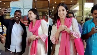 Sara Ali Khan Left Uncomfortable After Female Fan Tries to Touch Her Hair (Watch Video)