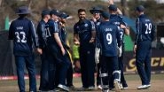 Scotland vs Namibia Live Streaming Online: Get Free Telecast Details of SCO vs NAM Match in ICC Men&rsquo;s Cricket World Cup League 2 on TV