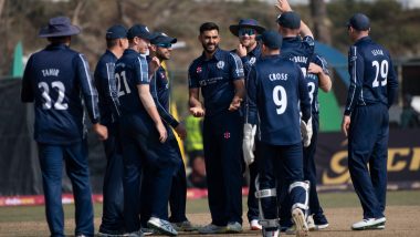 Scotland vs Namibia Live Streaming Online: Get Free Telecast Details of SCO vs NAM Match in ICC Men’s Cricket World Cup League 2 on TV