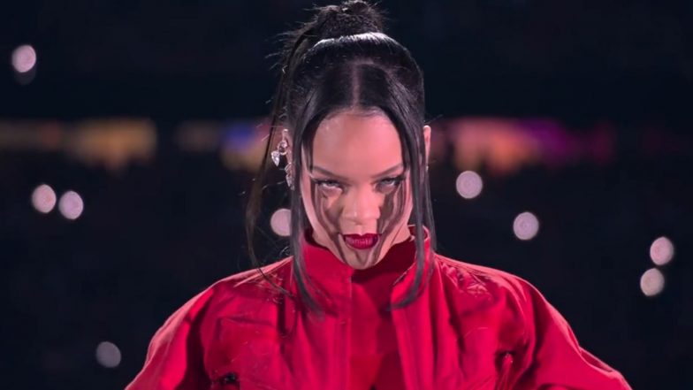 Rihanna Reveals She is Pregnant With Second Child During Super Bowl Halftime Performance (Watch Video)