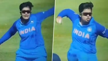 Ben Stokes! Shafali Verma Does Virat Kohli After Taking Beth Mooney’s Catch During IND W vs AUS W Women’s T20 World Cup 2023 Semifinal, Twitter Reacts (Watch Video)