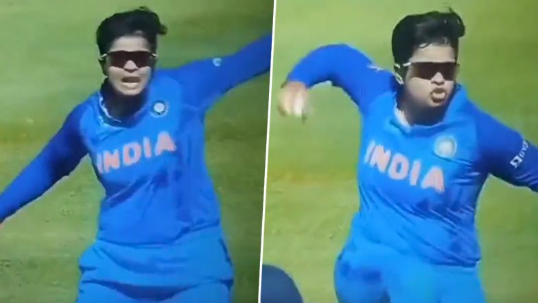 Ben Stokes! Shafali Verma Does Virat Kohli After Taking Beth Mooney’s Catch During IND W vs AUS W Women’s T20 World Cup 2023 Semifinal, Twitter Reacts (Watch Video)