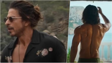 Shah Rukh Khan Hot Thirst Traps Are Abs-olutely FIRE! These SRK Stills From Pathaan's 'Besharam Rang' Song Will Make Your Ovaries Explode (Watch Video)