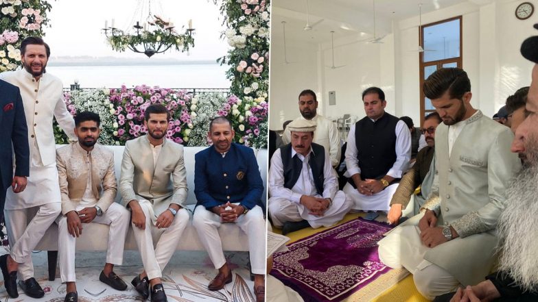 Shaheen Afridi Wedding: Pakistan Pacer Ties Knot With Shahid Afridi’s Daughter Ansha, Check Nikah Ceremony Photos