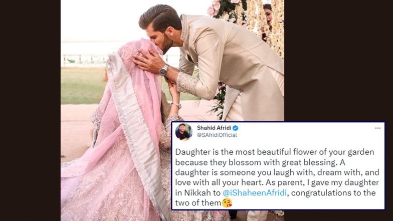 Shahid Afridi Shares Touching Post After Shaheen Shah Afridi Marries His Daughter Ansha (Check Post)