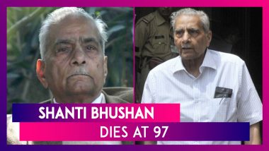 Shanti Bhushan, Former Law Minister, Dies At 97