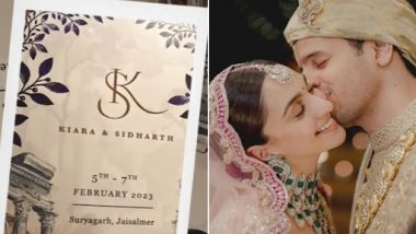 Sidharth Malhotra-Kiara Advani's Minimalistic and Chic Wedding Card Is Simply Adorable! (View Pic)