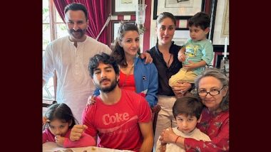 Soha Ali Khan Shares Family Photo With Sharmila Tagore, Saif Ali Khan, Kareena Kapoor Khan And The Kids On Insta, Calls It 'The Pride' (View Pic)