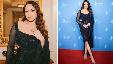 Sonakshi Sinha Glams Up in a Crystal Black Saree for Dahaad Premiere at Berlinale 2023! (View Pics)
