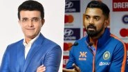 Sourav Ganguly Offers Take on KL Rahul's Selection Debate Amid Poor Form, Says 'If You Don't Score in India, You Will Get Flak' (Watch Video)