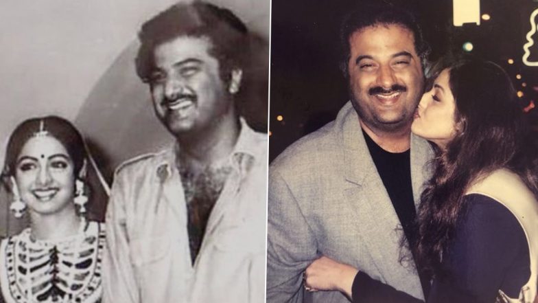 Sridevi Death Anniversary: Boney Kapoor Posts Throwback Pics and Videos in Remembrance of His Late Wife