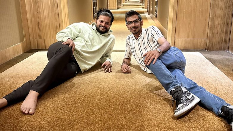 Suresh Raina Recreates Yuzendra Chahal's Viral Pose Alongside the Indian Spinner, Says 'It Took A Lot of Training'