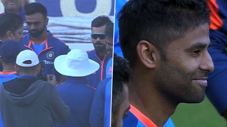 Suryakumar Yadav Makes Test Debut, Receives Cap From Ravi Shastri at the Start of IND vs AUS 1st Test in Border Gavaskar Trophy 2023 (Watch Video)