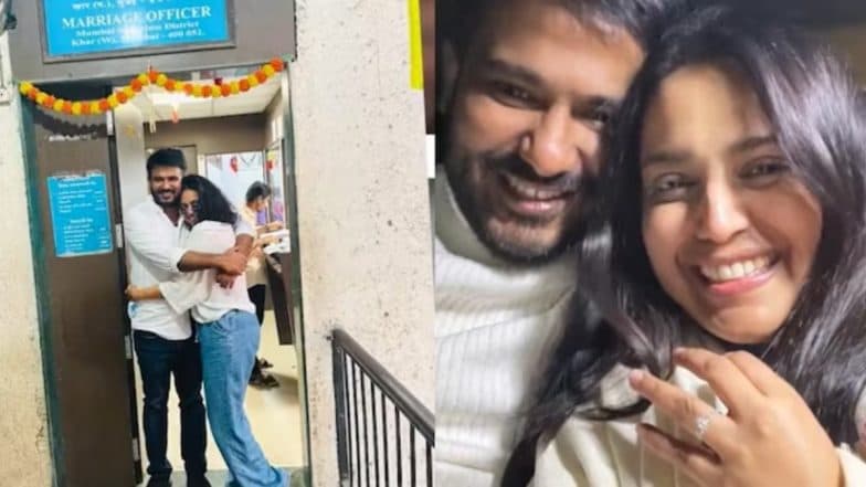 Swara Bhasker Weds Politician Fahad Ahmad, Shares Pic Collage From Her Court Marriage (Watch Video)