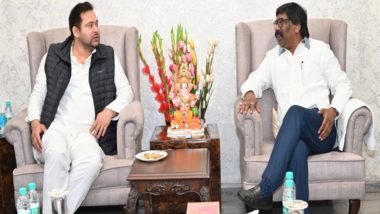 RJD and JMM Will Contest 2024 Lok Sabha Elections Together, Says Tejashwi Yadav After Meeting Jharkhand CM Hemant Soren