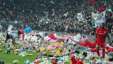 Besiktas Fans Shower Thousands of Toys On Football Field As Gesture of Support For Children Affected in Earthquake-Hit Turkey