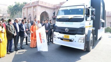 Uttar Pradesh CM Yogi Adityanath Flags Off G-20 Van, To Showcase Journey of 'Digital India'