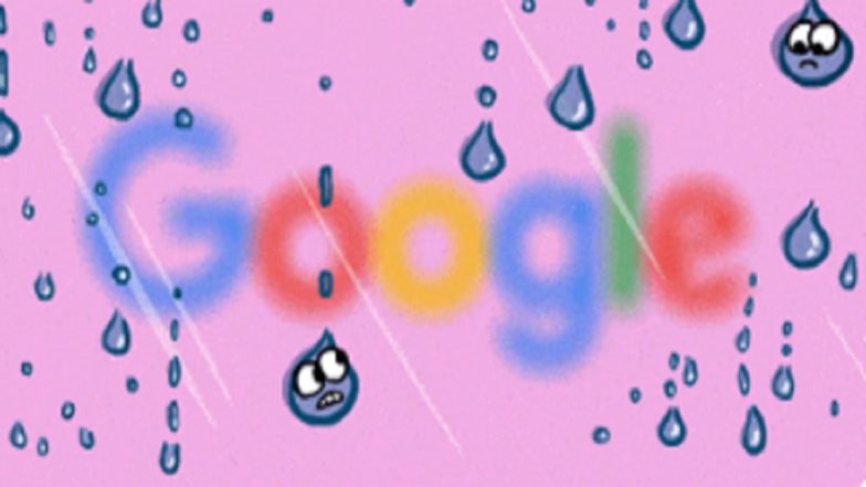 Valentine's Day 2023 Google Doodle: Search Engine Giant Celebrates the Day of Love With Cute Animation, Captions It 'Rain or Shine, Will You Be Mine?'