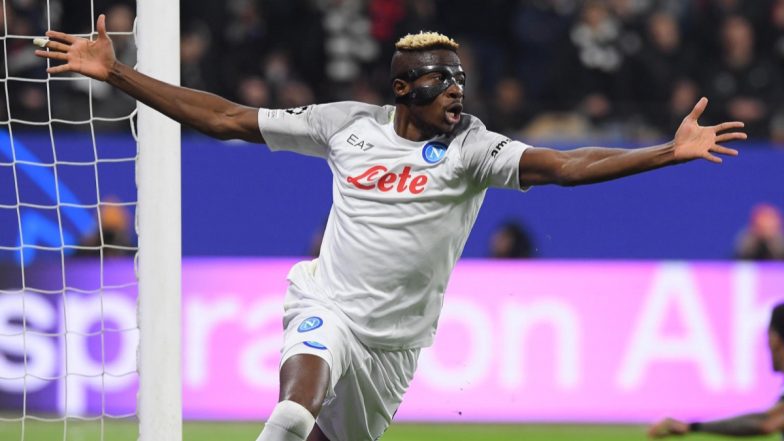 Eintracht Frankfurt 0–2 Napoli, UEFA Champions League 2022–23: Victor Osimhen Shines As Italian Giants Gain First-Leg Victory (Watch Goal Video Highlights)