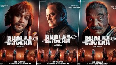 Bholaa: Deepak Dobriyal, Gajraj Rao And Vineet Kumar's First Look as a Dreadful Villains From Ajay Devgn's Film Unveiled (View Motion Posters)