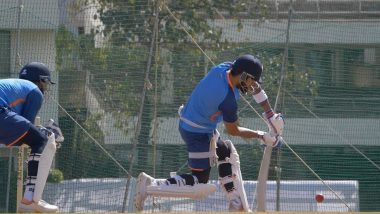 Virat Kohli Hits the Nets, Gears Up for India vs Australia Border Gavaskar Trophy 2023 in Style (See Pic)