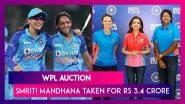 WPL Auction: India&rsquo;s Smriti Mandhana Celebrates With Teammates After Royal Challengers Bangalore Buys Her For Rs 3.4 Crore
