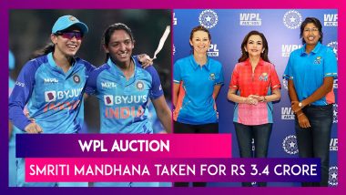WPL Auction: India’s Smriti Mandhana Celebrates With Teammates After Royal Challengers Bangalore Buys Her For Rs 3.4 Crore