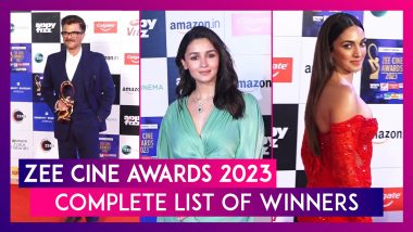 Zee Cine Awards 2023: Alia Bhatt Wins Best Actress Award For Gangubai Kathiawadi, Kartik Aaryan Takes Home Best Actor Award For Bhool Bhulaiyaa 2; Complete List Of Winners