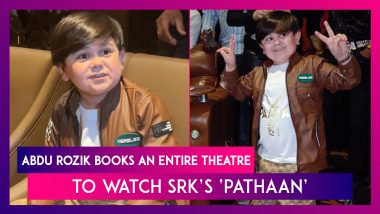 Abdu Rozik Books An Entire Cinema Hall To Watch Shah Rukh Khan’s Pathaan; Bigg Boss 16 Contestant Dances On The Title Track