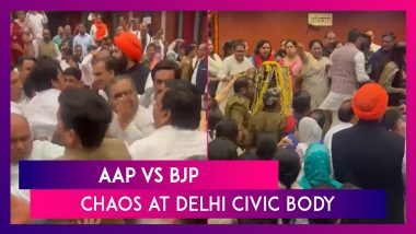 AAP VS BJP: Midnight Ruckus At Delhi Civic Body Delays Standing Committee Elections; Councilors Hurl Water Bottles On Each Other