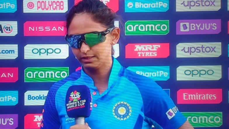 Harmanpreet Kaur Wears Sunglasses To Hide Tears, Says ‘Don't Want My Country to See Me Crying’ Following Semis Exit in Women’s T20 World Cup 2023