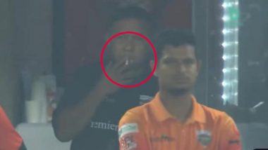 Khaled Mahmud Caught Smoking During BPL 2023 Live Match, Khulna Tigers Head Coach Seen Puffing Cigarette (Watch Video)