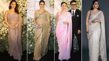 Sidharth Malhotra - Kiara Advani Reception: Kareena Kapoor Khan, Alia Bhatt's Saree Looks That Won Our Heart