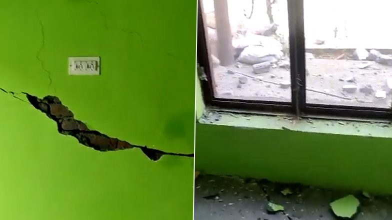 Joshimath-Like Crisis in Jammu and Kashmir, Cracks Appear in Houses in Nai Basti of Thathri Doda (See Pics and Videos)