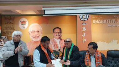 Meghalaya Assembly Elections 2023: Martin M Danggo, Former State Speaker and NPP Candidate, Joins BJP Ahead of Polls on February 27