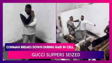 Conman Sukesh Chandrasekhar Breaks Down During Raid In Cell; Gucci Slippers Seized