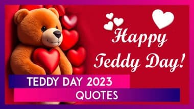 Teddy Day 2023 Quotes and Romantic Messages: Share Sweet Thoughts, Sayings & Cute Teddy Photos